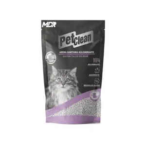 ARENA SANITARIA PETCLEAN AROMA TALCO DE BEBÉ 5KG