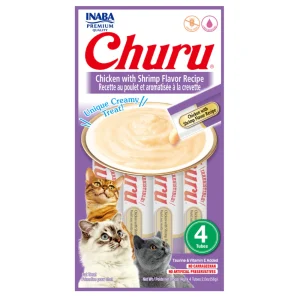 CHURU PARA GATO POLLO/CAMARÓN 56GRS