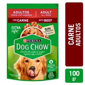 Dog Chow Pouch Adulto Carne 100g (3.5oz)