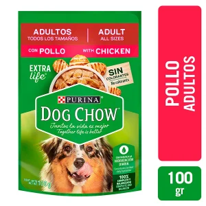 Dog Chow Pouch Adulto Pollo 100g (3.5oz)