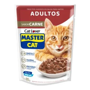 Alimento Húmedo Master Cat Trocitos Jugosos Carne