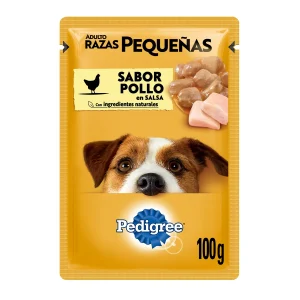 Pedigree Alimento Húmedo Perro Raza Pequeña Sabor Pollo Pouch (100 g.)