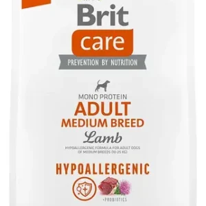 Brit Care Alimento Hipoalergénico Perro Adulto Raza Mediana Cordero 3kg