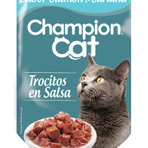 Alimento Húmedo Champion Cat Sabor Salmon & Sardina 85 gr